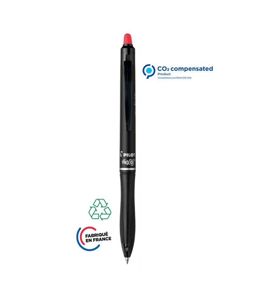 Stylo à encre effaçable FriXion Ball + personnalisé (rouge) Écriture MIF publicitaire