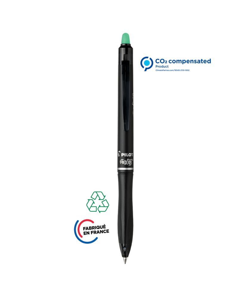 Stylo à encre effaçable FriXion Ball + personnalisé (vert) Écriture MIF publicitaire