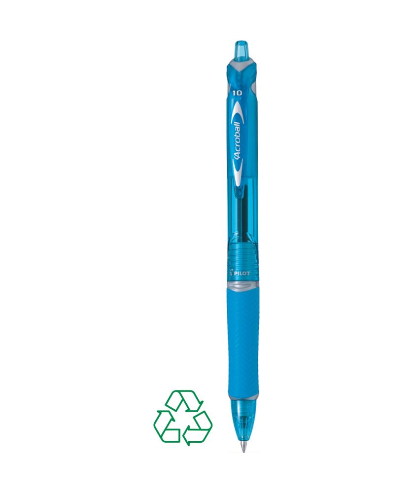 Stylo Acroball personnalisé (turquoise) Écriture MIF publicitaire
