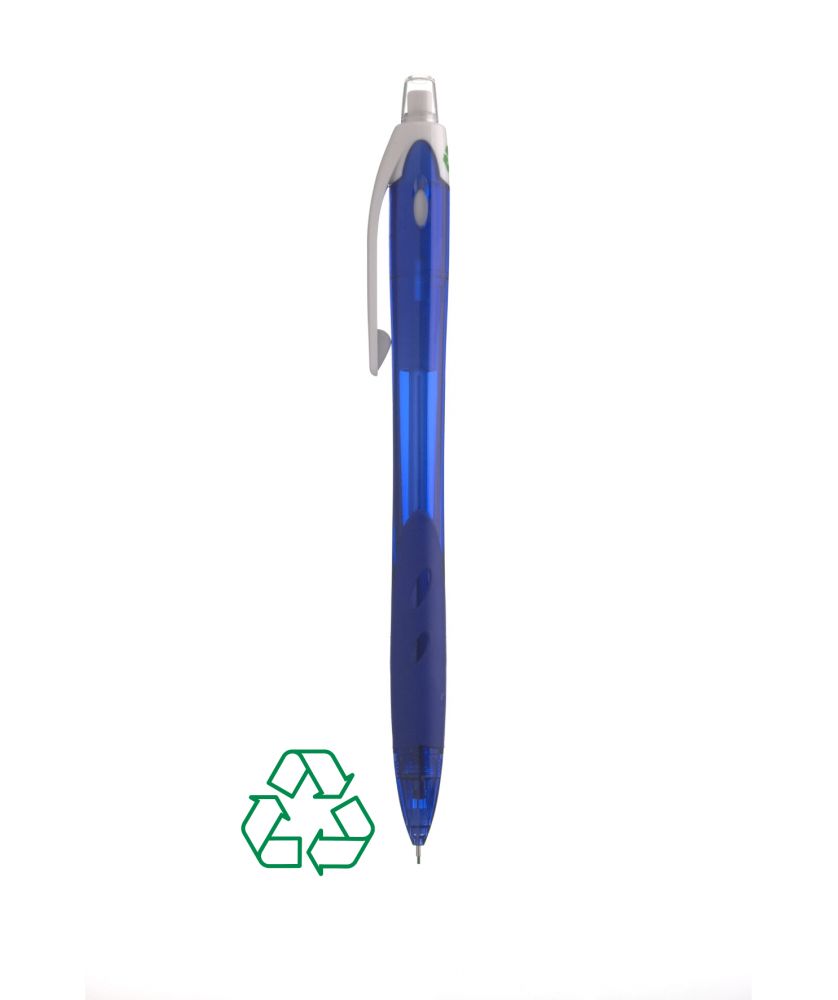 Stylo Rexgrip PM personnalisé (bleu) Écriture MIF publicitaire