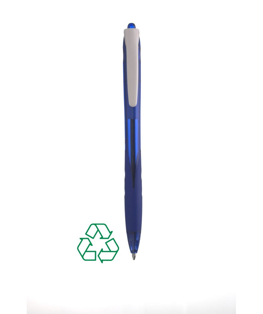Stylo Rexgrip bille personnalisé (bleu) Écriture MIF publicitaire