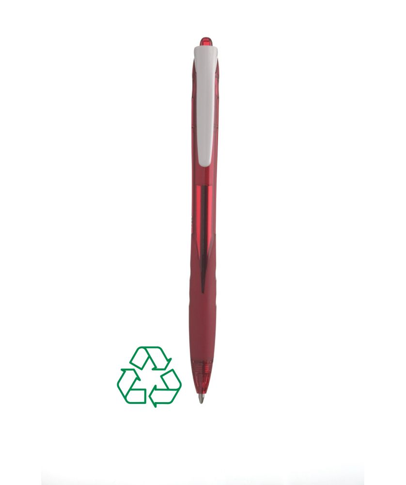 Stylo Rexgrip bille personnalisé (rouge) Écriture MIF publicitaire