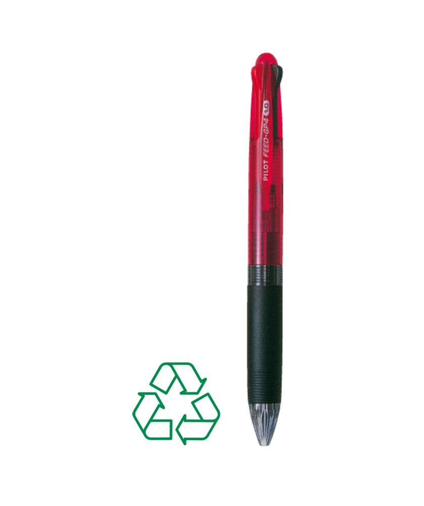 Stylo Feed personnalisé (rouge) Écriture MIF publicitaire