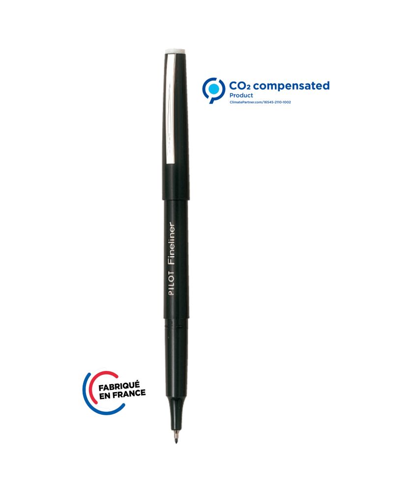 Stylo Fineliner personnalisé (noir) Écriture MIF publicitaire
