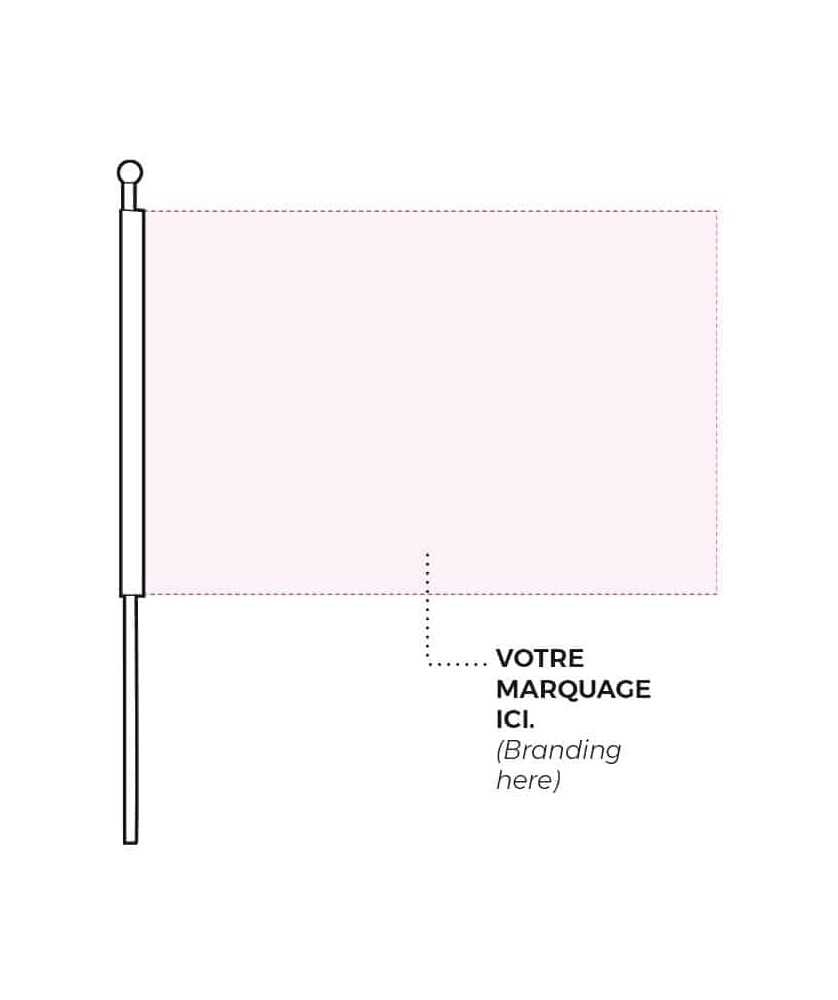 MINI DRAPEAU DE SUPPORTER