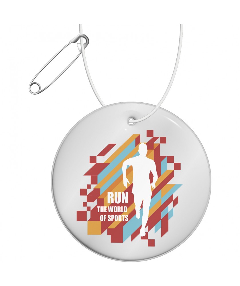 Printécom - Objets et Supports Publicitaires - Rond moyen réfléchissant à accrocher H-16 RFX™ | PRINTECOM