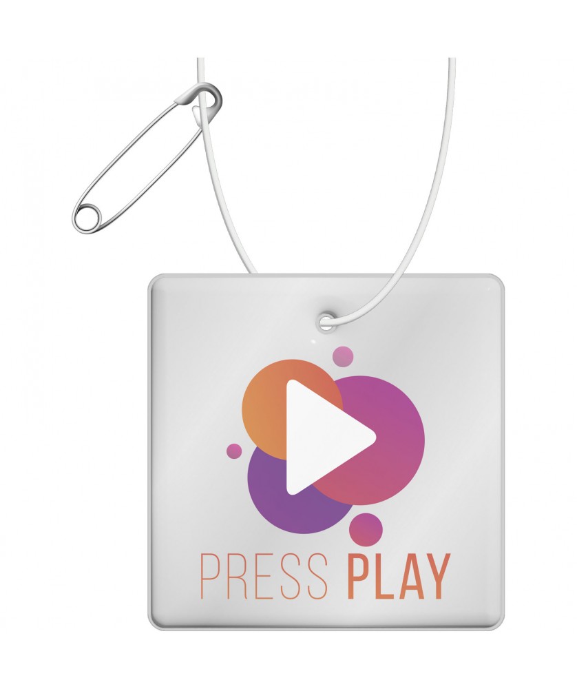 Printécom - Objets et Supports Publicitaires - Carré réfléchissant à accrocher H-16 RFX™ | PRINTECOM