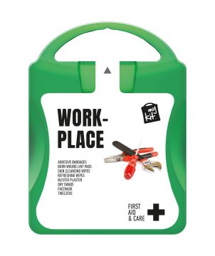 Kit de premiers secours lieu de travail personnalisé MyKit Printécom - Objets et Supports Publicitaires publicitaire