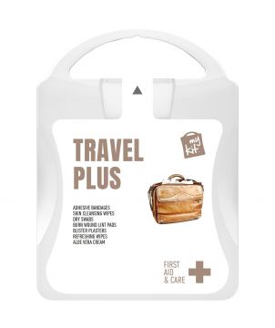 Kit de premiers secours voyage complet personnalisé MyKit Voyage Plus Printécom - Objets et Supports Publicitaires publicitaire