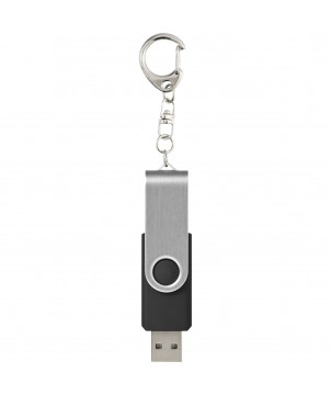 Printécom - Objets et Supports Publicitaires - Clé USB rotative avec porte-clés | PRINTECOM