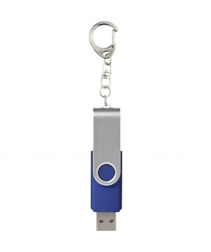 Clé USB rotative avec porte-clés personnalisée Printécom - Objets et Supports Publicitaires publicitaire