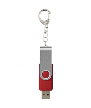 Clé USB rotative avec porte-clés personnalisée