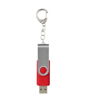 Clé USB rotative avec porte-clés personnalisée Printécom - Objets et Supports Publicitaires publicitaire