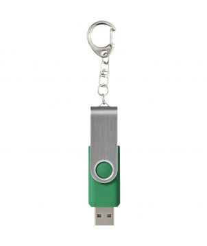 Clé USB rotative avec porte-clés personnalisée