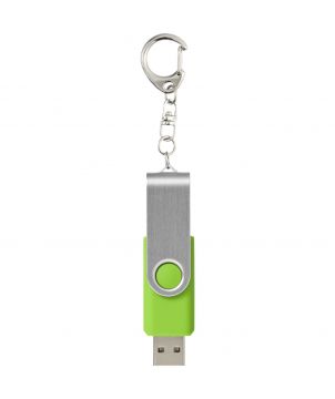 Clé USB rotative avec porte-clés personnalisée