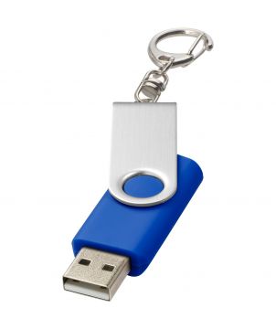 Clé USB rotative avec porte-clés personnalisée Printécom - Objets et Supports Publicitaires publicitaire