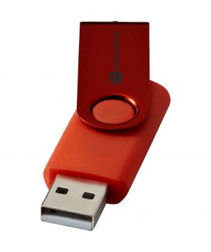 Clé USB rotative métallisée personnalisée Rotate Printécom - Objets et Supports Publicitaires publicitaire