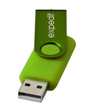 Clé USB rotative métallisée personnalisée Rotate Printécom - Objets et Supports Publicitaires publicitaire