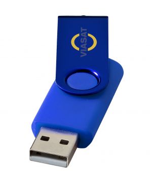 Clé USB rotative métallisée personnalisée Rotate Printécom - Objets et Supports Publicitaires publicitaire