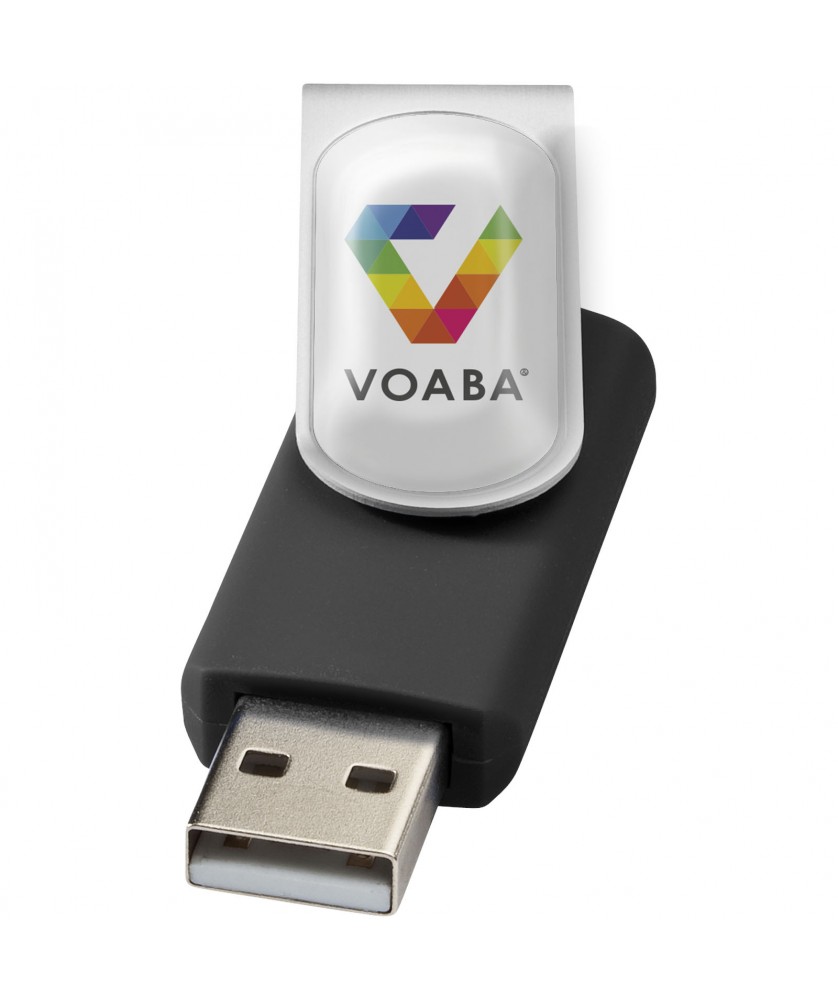 Printécom - Objets et Supports Publicitaires - Clé USB rotative avec doming | PRINTECOM