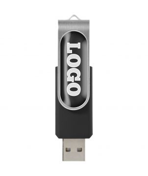 Clé USB rotative avec doming personnalisée Rotate Printécom - Objets et Supports Publicitaires publicitaire