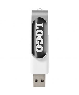 Clé USB rotative avec doming personnalisée Rotate Printécom - Objets et Supports Publicitaires publicitaire