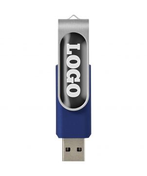 Clé USB rotative avec doming personnalisée Rotate Printécom - Objets et Supports Publicitaires publicitaire