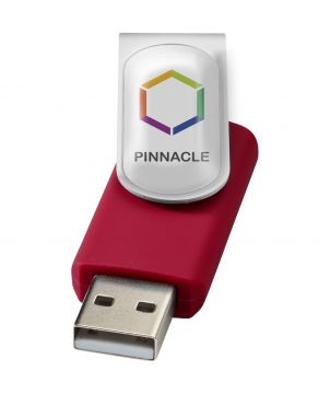 Clé USB rotative avec doming personnalisée Rotate Printécom - Objets et Supports Publicitaires publicitaire