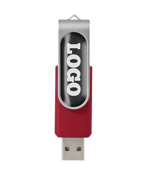 Clé USB rotative avec doming personnalisée Rotate Printécom - Objets et Supports Publicitaires publicitaire