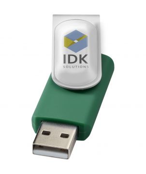 Clé USB rotative avec doming personnalisée Rotate Printécom - Objets et Supports Publicitaires publicitaire