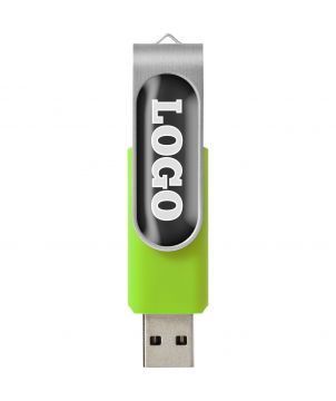 Clé USB rotative avec doming personnalisée Rotate Printécom - Objets et Supports Publicitaires publicitaire