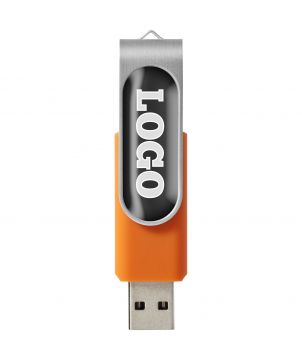 Clé USB rotative avec doming personnalisée Rotate Printécom - Objets et Supports Publicitaires publicitaire