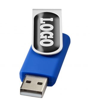 Clé USB rotative avec doming personnalisée Rotate Printécom - Objets et Supports Publicitaires publicitaire