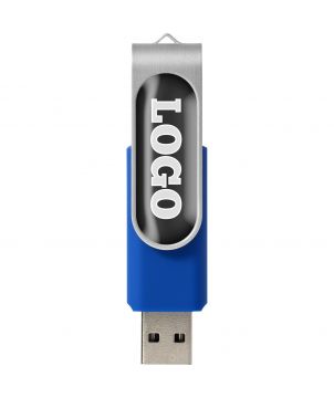 Clé USB rotative avec doming personnalisée Rotate Printécom - Objets et Supports Publicitaires publicitaire
