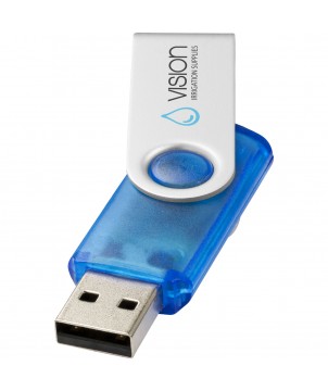 Printécom - Objets et Supports Publicitaires - Clé USB rotative translucide | PRINTECOM
