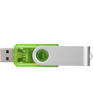 Clé USB rotative translucide personnalisée Printécom - Objets et Supports Publicitaires publicitaire