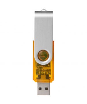 Clé USB rotative translucide personnalisée Printécom - Objets et Supports Publicitaires publicitaire