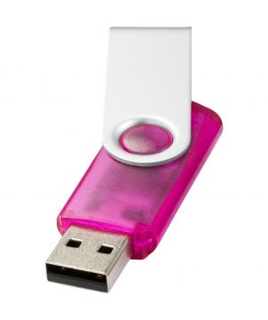Clé USB rotative translucide personnalisée Printécom - Objets et Supports Publicitaires publicitaire