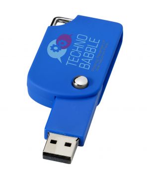 Clé USB pivotante carrée personnalisée Printécom - Objets et Supports Publicitaires publicitaire