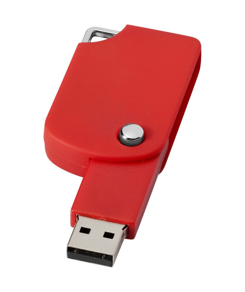 Clé USB pivotante carrée personnalisée Printécom - Objets et Supports Publicitaires publicitaire