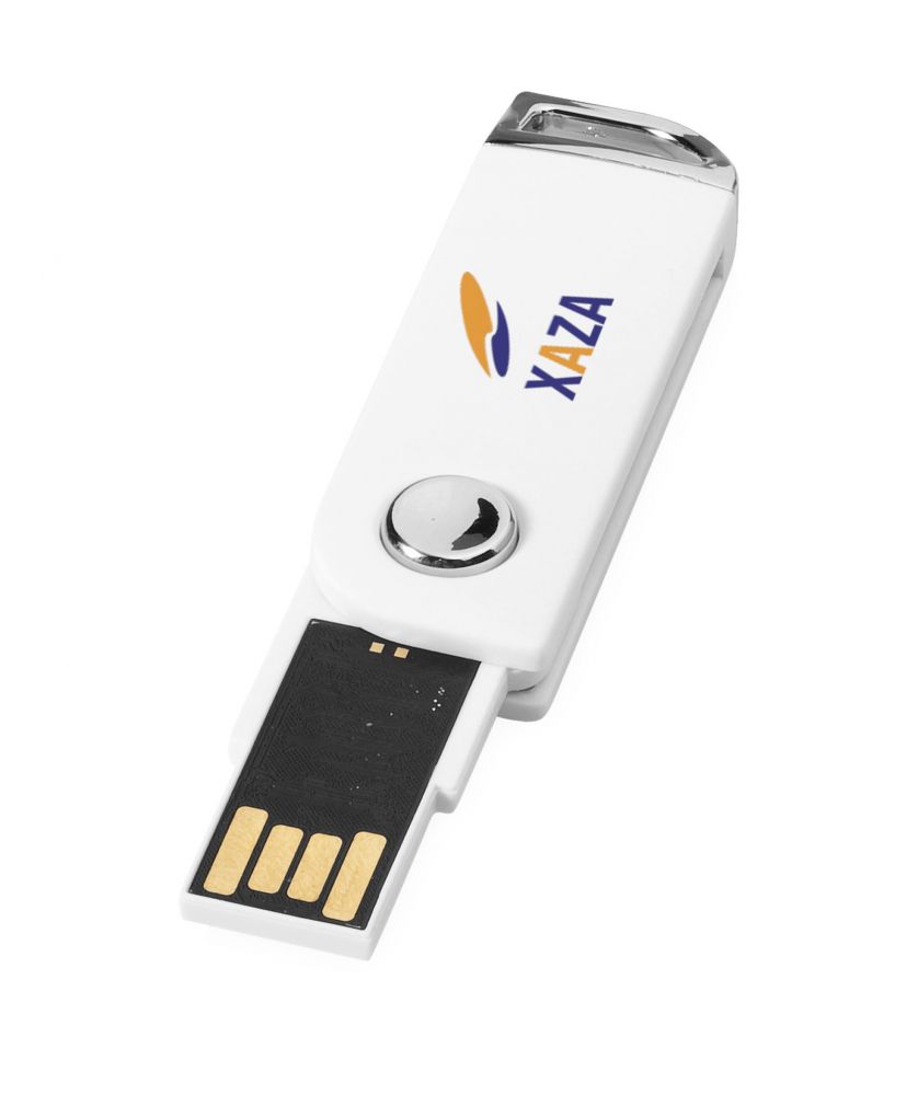 Clé USB pivotante rectangulaire personnalisée Printécom - Objets et Supports Publicitaires publicitaire
