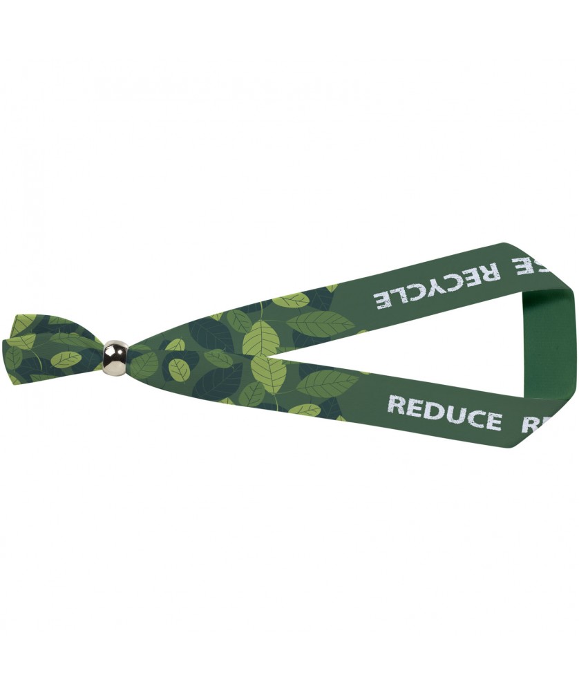Bracelets pour Festivals - Bracelet de festival Evi en PET recyclé avec fermoir métallique | PRINTECOM
