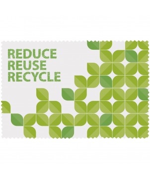 Printécom - Objets et Supports Publicitaires - Petit chiffon de nettoyage Caro en PET recyclé | PRINTECOM