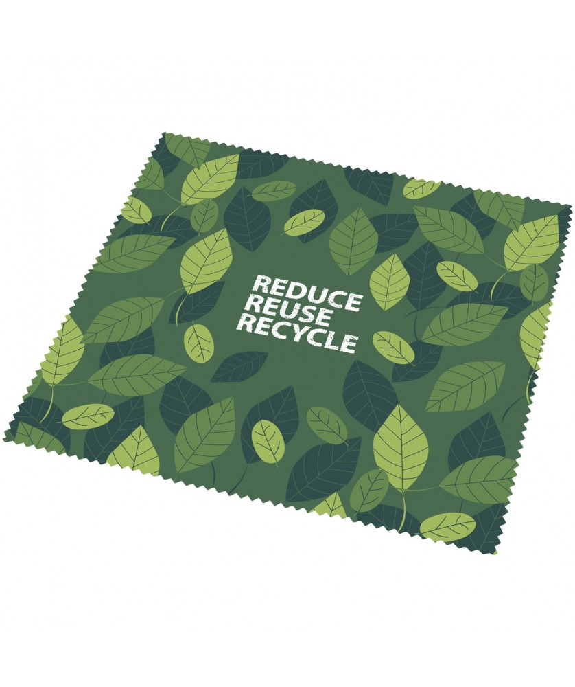 Printécom - Objets et Supports Publicitaires - Grand chiffon de nettoyage Cori en PET recyclé | PRINTECOM
