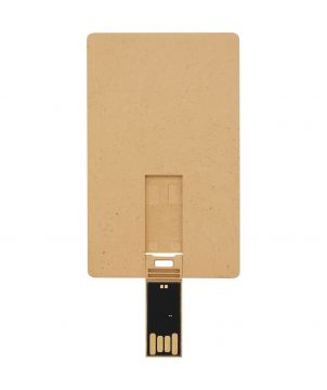 Clé USB biodégradable format carte de crédit personnalisée Printécom - Objets et Supports Publicitaires publicitaire