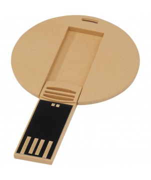 Printécom - Objets et Supports Publicitaires - Clé USB biodégradable ronde | PRINTECOM