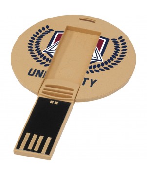 Printécom - Objets et Supports Publicitaires - Clé USB biodégradable ronde | PRINTECOM
