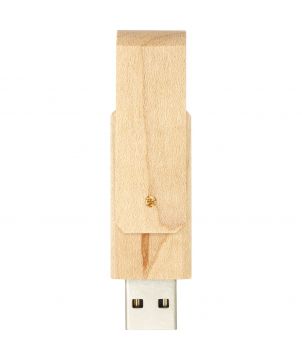 Clé USB rotative recouverte de bois personnalisée Rotate