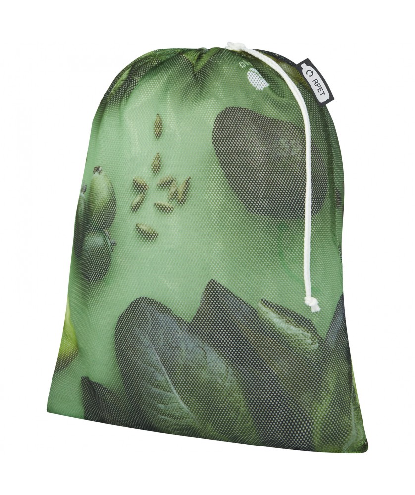 Printécom - Objets et Supports Publicitaires - Sac de courses en polyester recyclé de 30 x 41 cm à sublimation | PRINTECOM