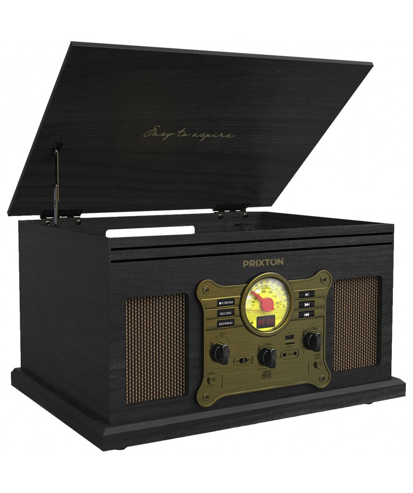 Printécom - Objets et Supports Publicitaires - Tourne-disque et lecteur de musique Prixton Century | PRINTECOM